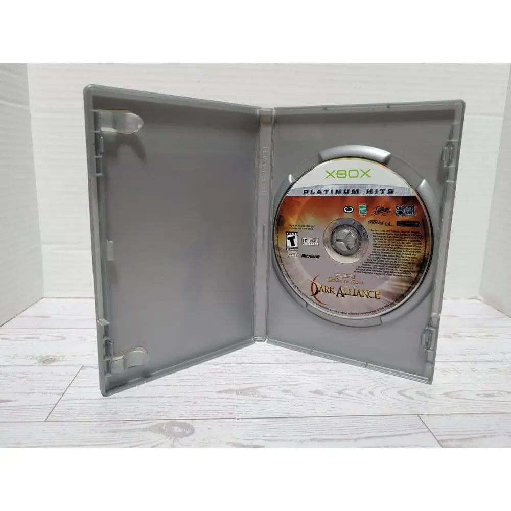 Xbox Balder's Gate Dark Alliance Platinum Hits (Microsoft Xbox 2001) Tested
